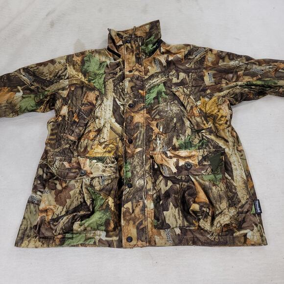 Vintage Field & Stream Jacket Mens Sz Medium Hunting Camo Grunge Y2k Woodlands - Picture 3 of 16